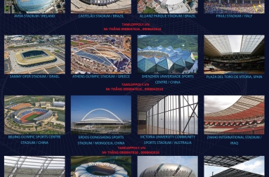 Những dự Án Lớn đã sử dụng Tấm lợp lấy sáng Polycarbonate.