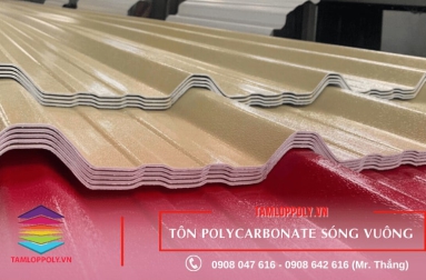 Tôn Polycarbonate sóng vuông - Giải pháp lấy sáng cho thời đại mới
